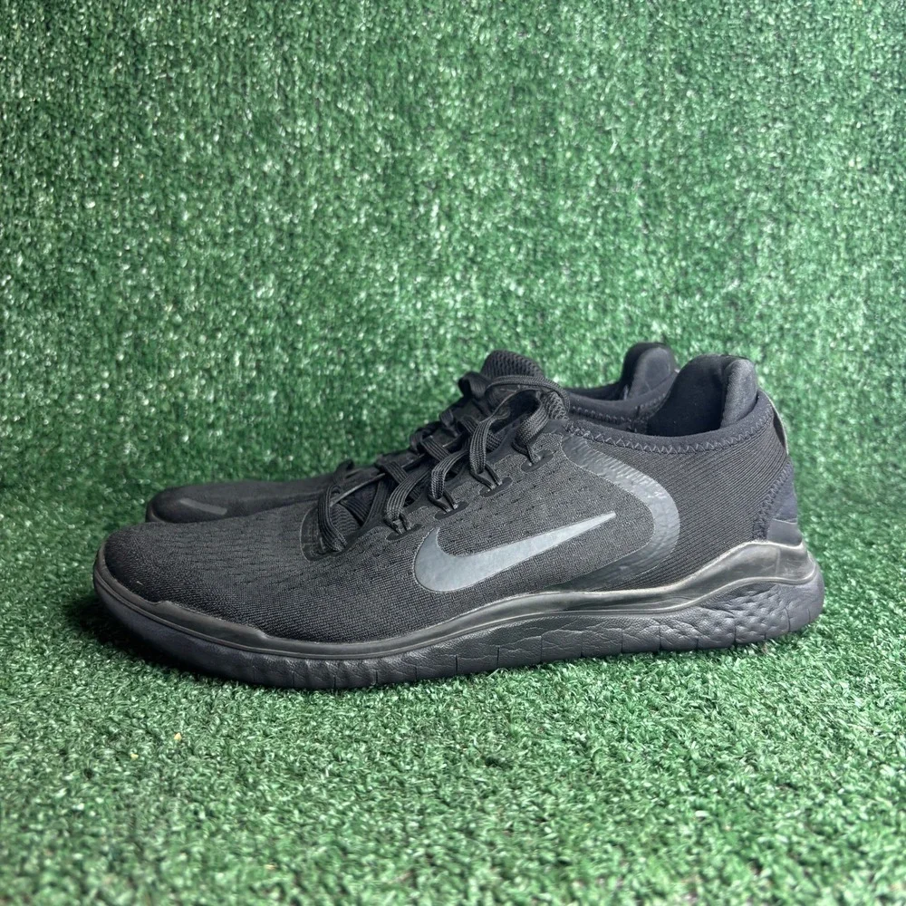 Nike Free RN 2018 Lightweight Breathable Athletic Running Shoes Black Womens 9.5 - Picture 3 of 9